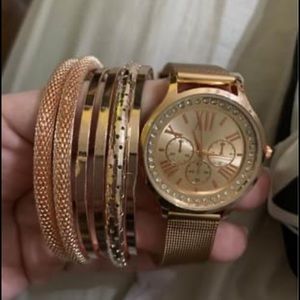 Watch and bangle set